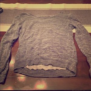 Red haute black and gray top